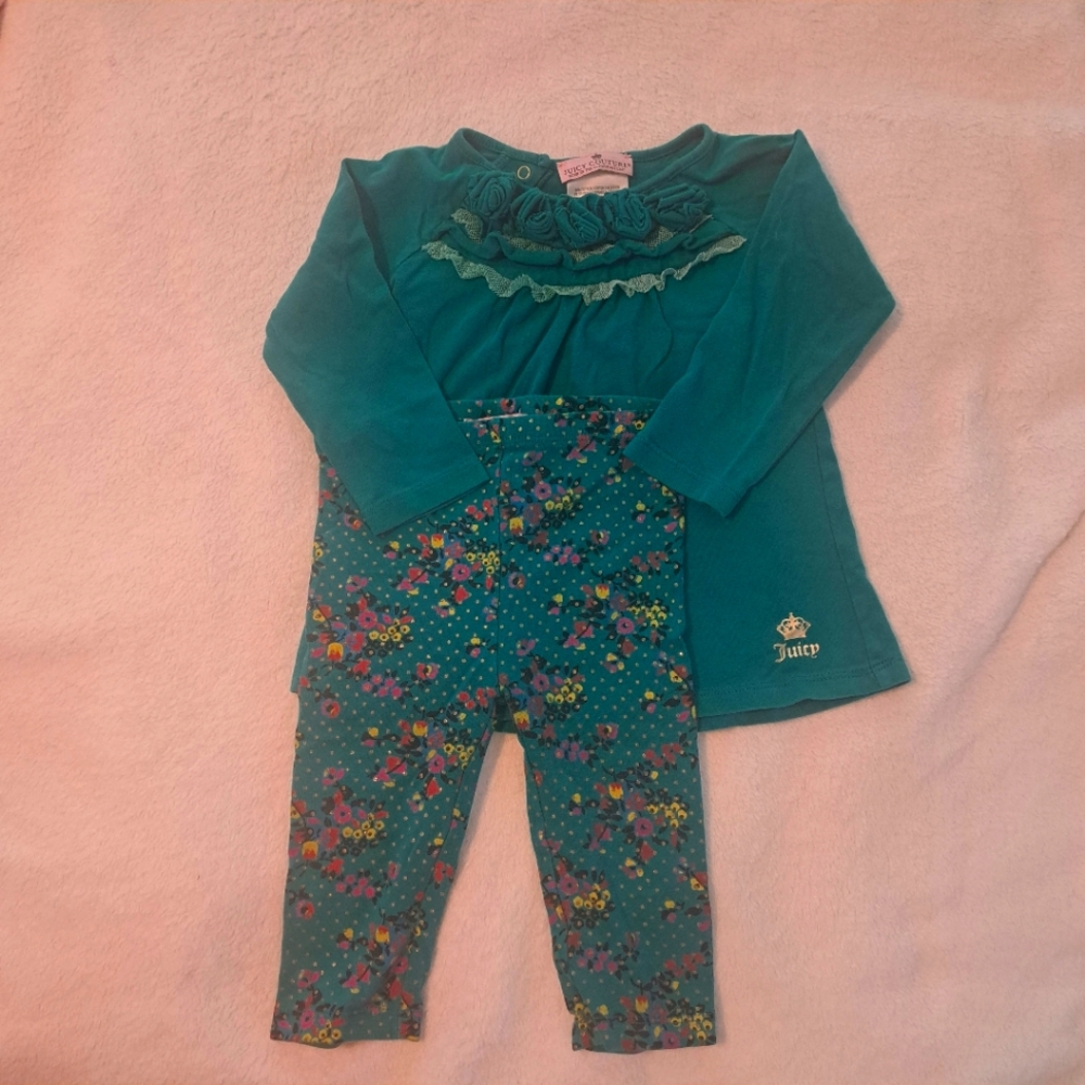 Girls Juicy Couture Infant size 6-9 month matching set